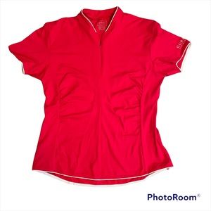 Gore XXL bike wear shirt top women’s red athletic rear pocket cycling bike